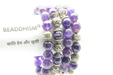 Afbeelding in Gallery-weergave laden, Big Amethist met Beaddhism Bead 10 mm
