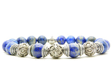 Afbeelding in Gallery-weergave laden, Big Lapis Triple Kashmir with Caps 10mm
