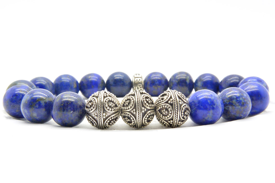 Big Lapis Kashmir Triple 10mm