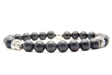 Afbeelding in Gallery-weergave laden, Buddha Ebony zilver bead
