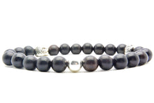 Afbeelding in Gallery-weergave laden, Buddha Ebony zilver bead
