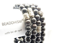 Afbeelding in Gallery-weergave laden, Buddha Ebony zilver bead
