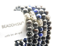 Afbeelding in Gallery-weergave laden, Buddha Ebony zilver bead
